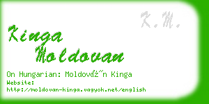 kinga moldovan business card